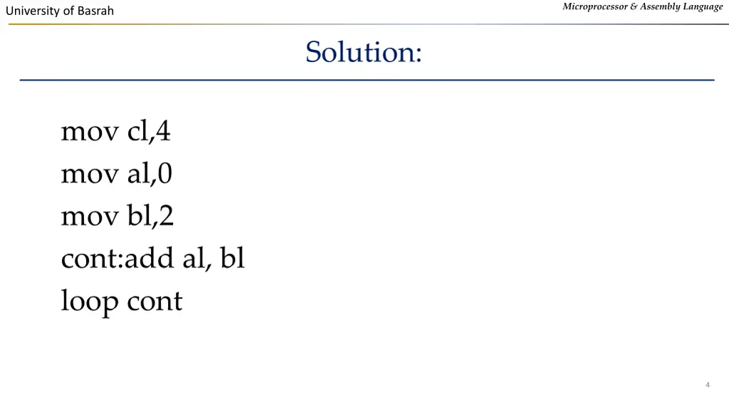 microprocessor assembly language 2