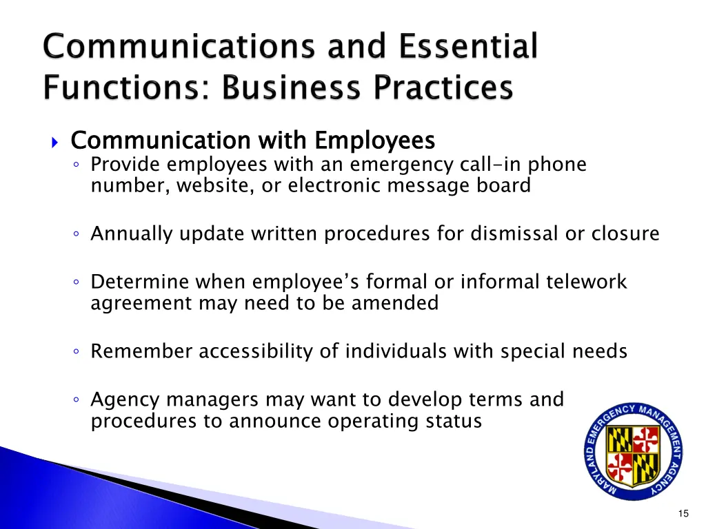 communication with employees provide employees
