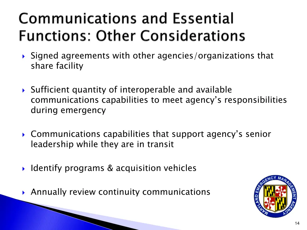 signed agreements with other agencies