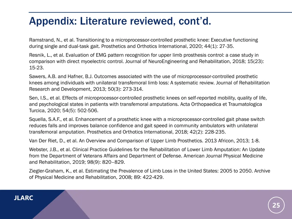 appendix literature reviewed cont d