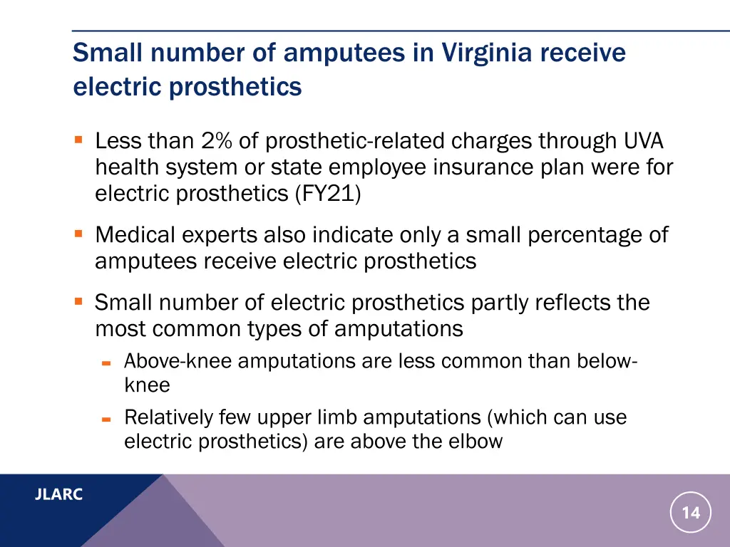 small number of amputees in virginia receive