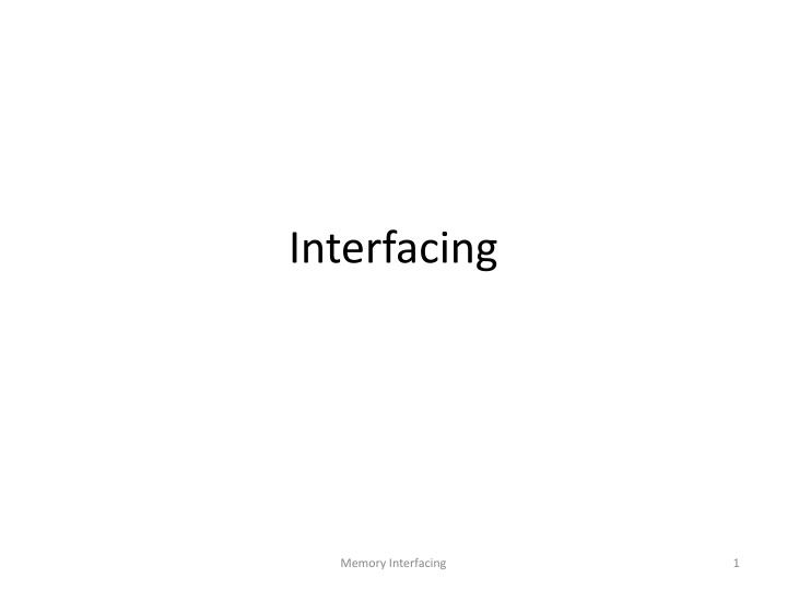 interfacing