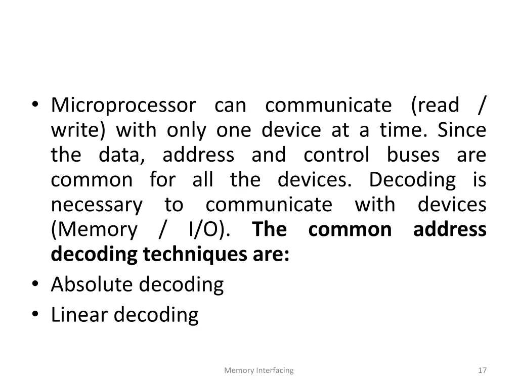 microprocessor can communicate read write with
