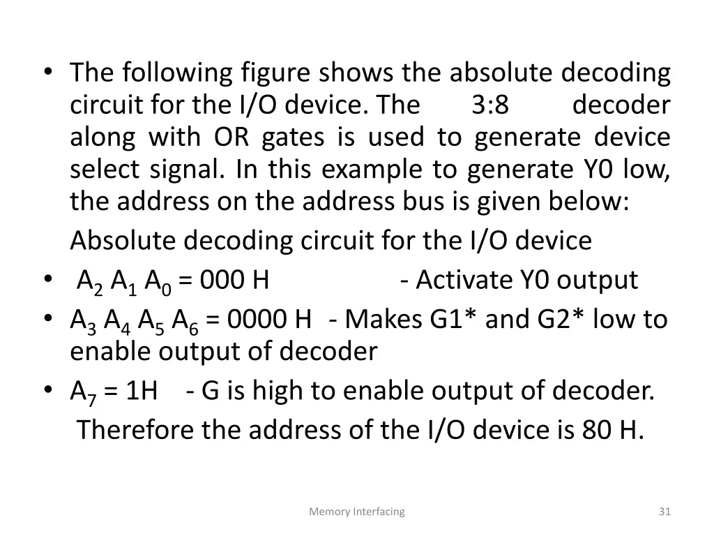 the following figure shows the absolute decoding
