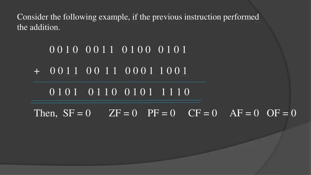 consider the following example if the previous