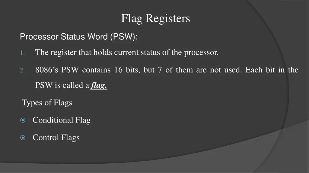 flag registers