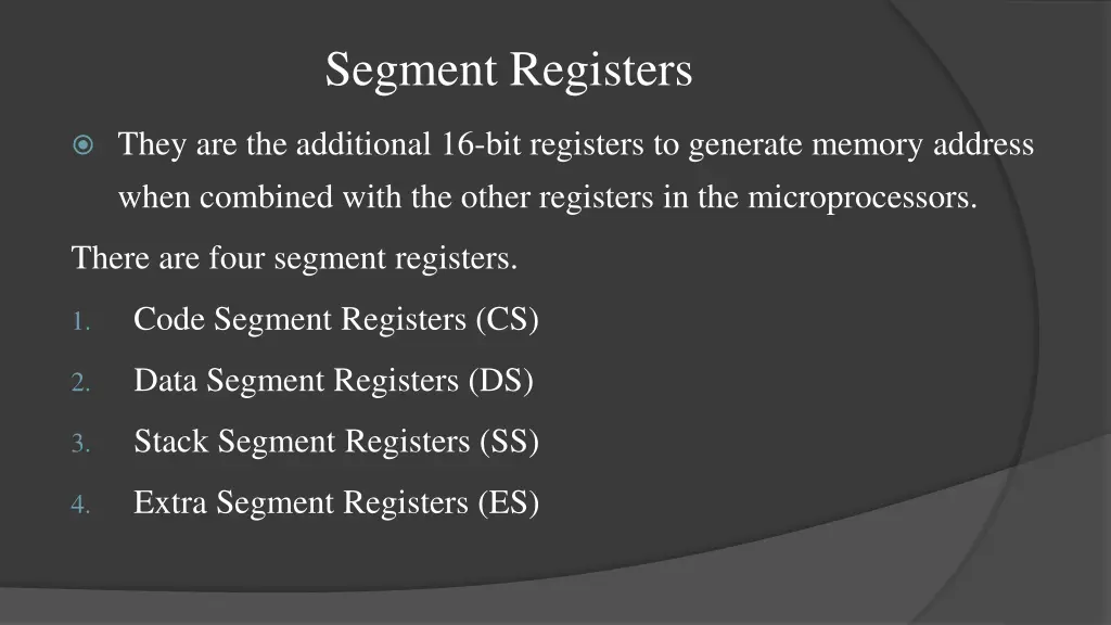 segment registers