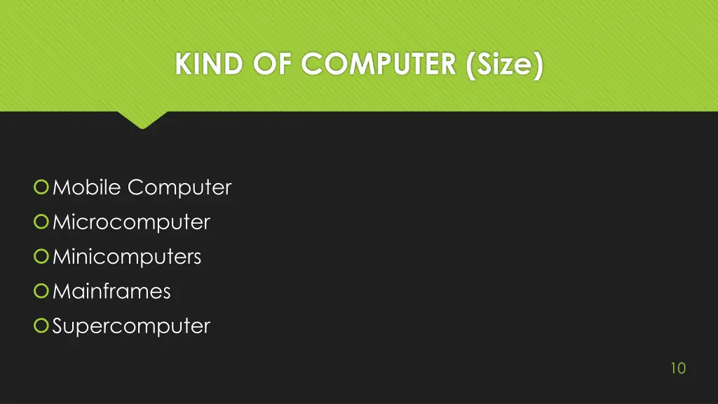 kind of computer size
