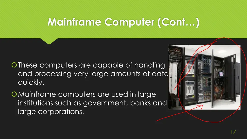 mainframe computer cont