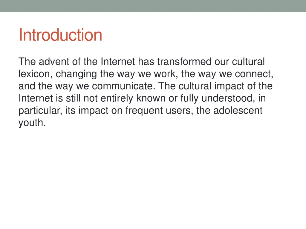 introduction