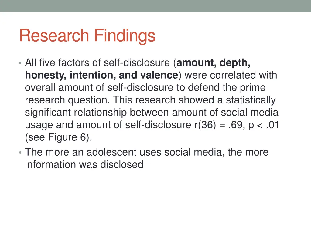 research findings