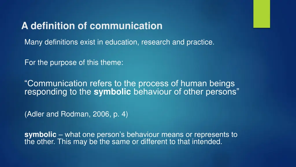 a definition of communication