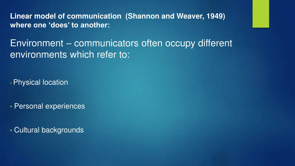 linear model of communication shannon and weaver 4