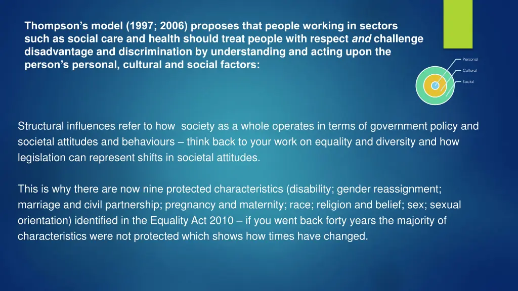 thompson s model 1997 2006 proposes that people 1