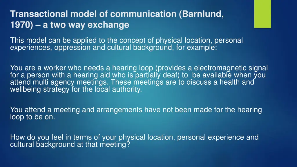 transactional model of communication barnlund