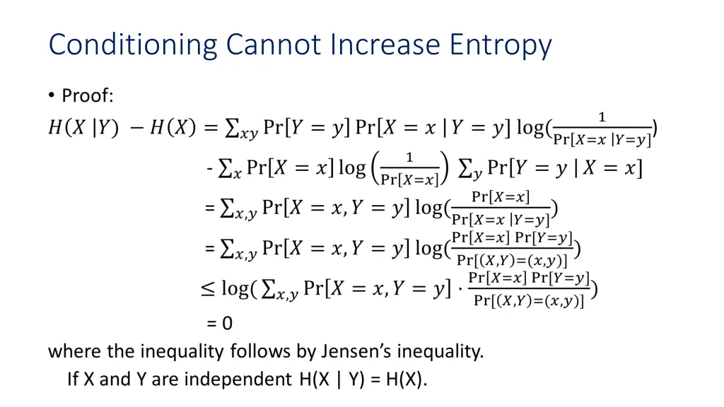 conditioning cannot increase entropy 1