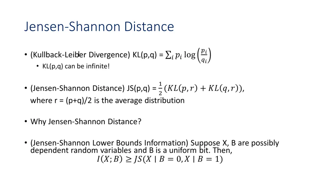 jensen shannon distance