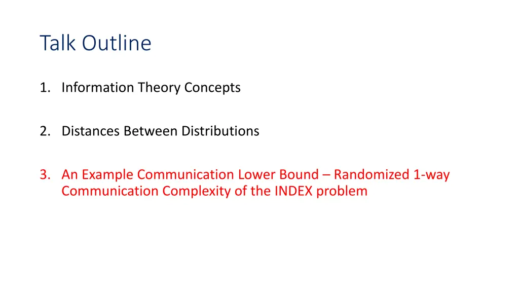 talk outline 2