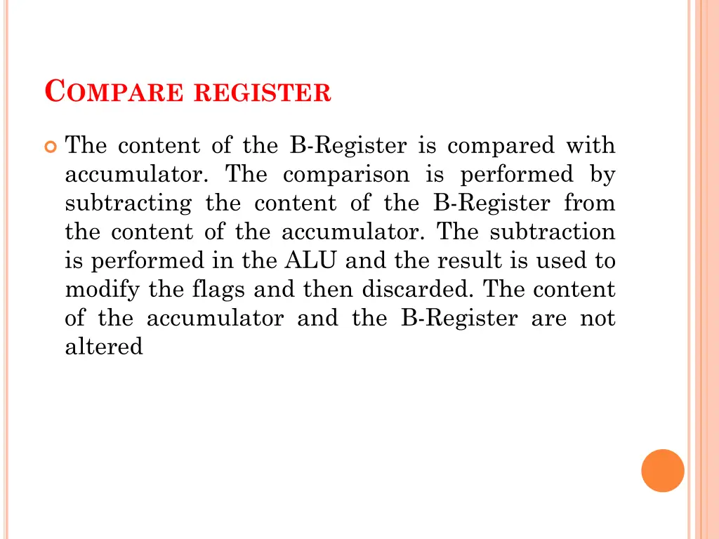 c ompare register