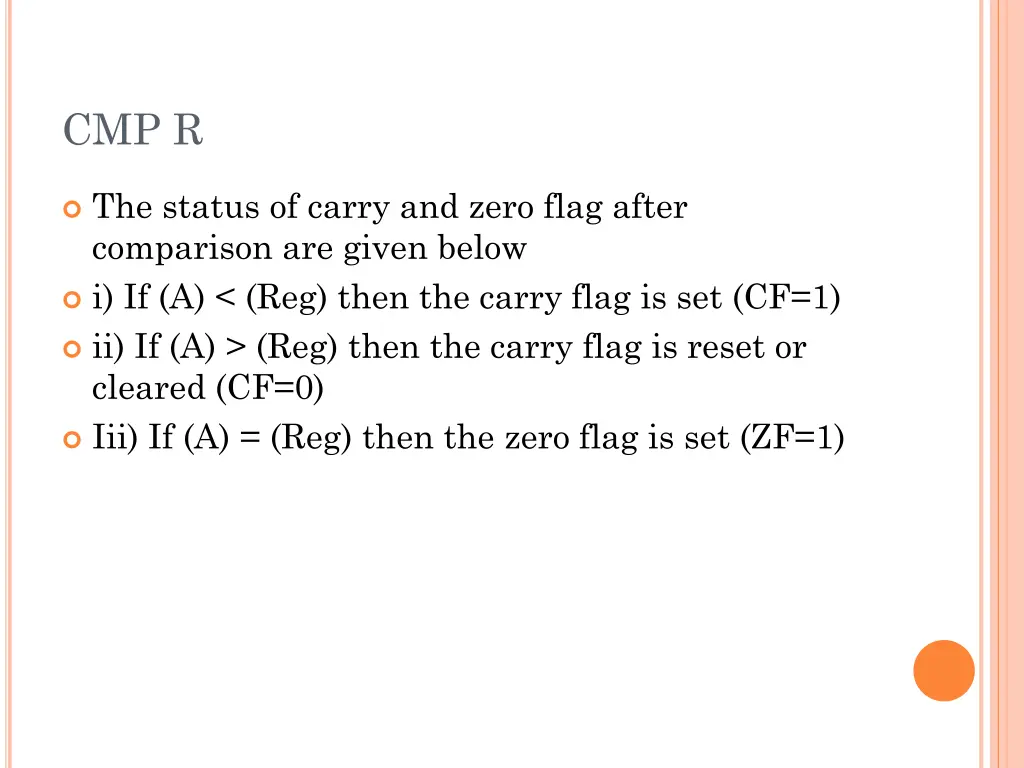 cmp r