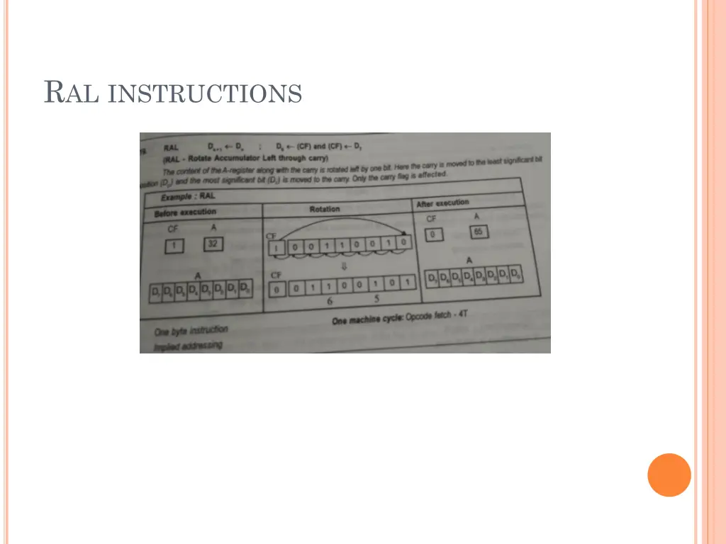 r al instructions