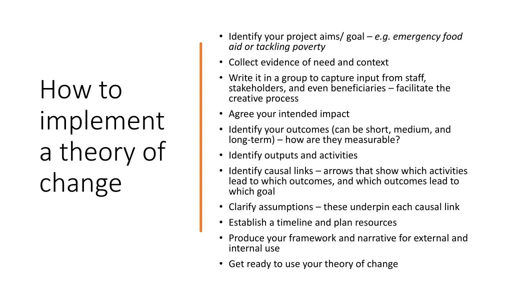 identify your project aims goal e g emergency