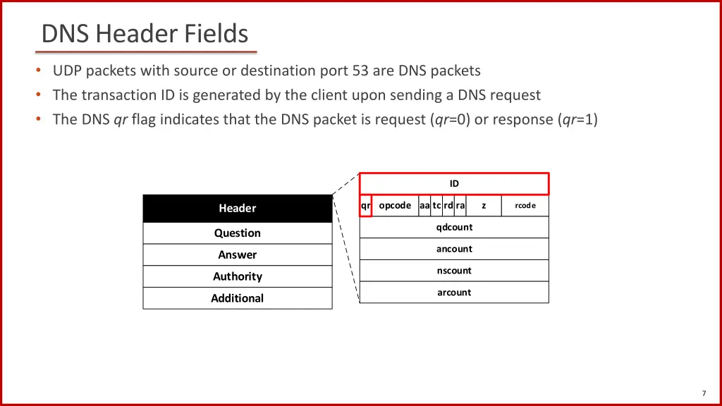 dns header fields