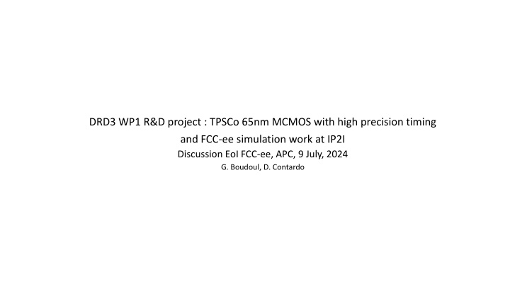 drd3 wp1 r d project tpsco 65nm mcmos with high