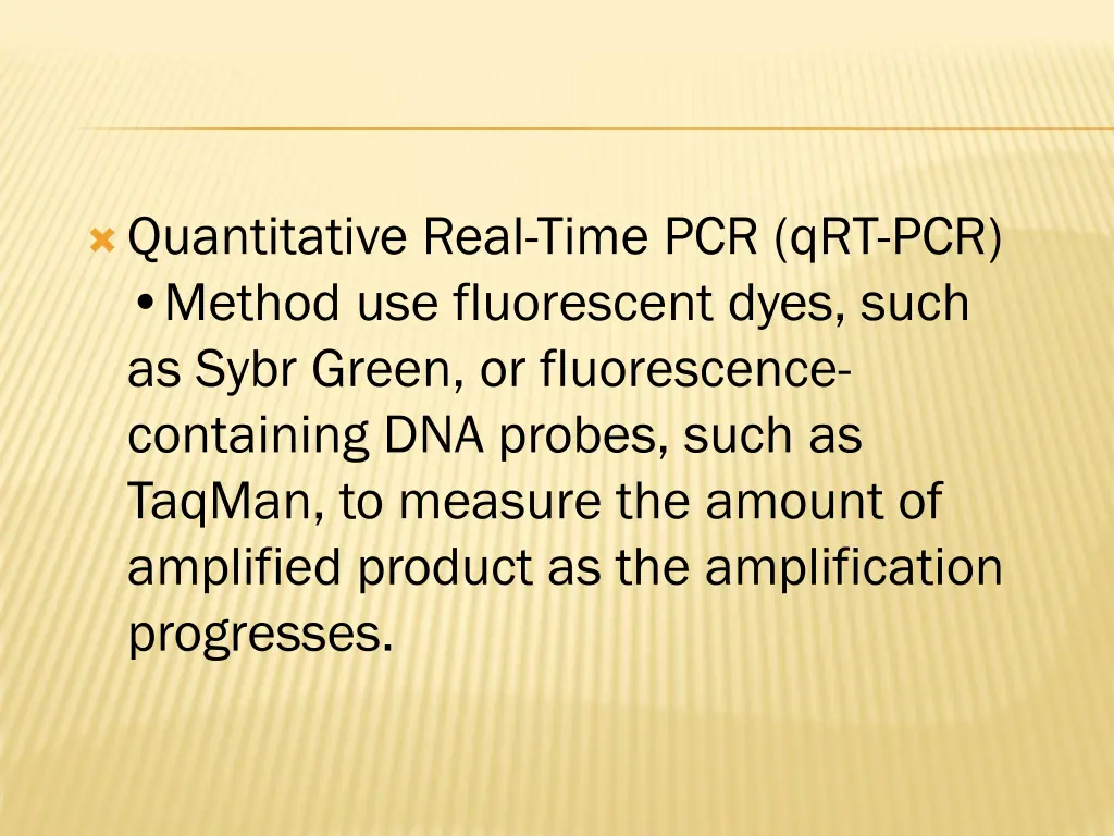 quantitative real time pcr qrt pcr method