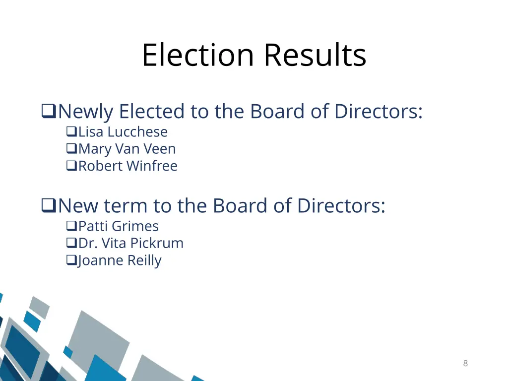 election results