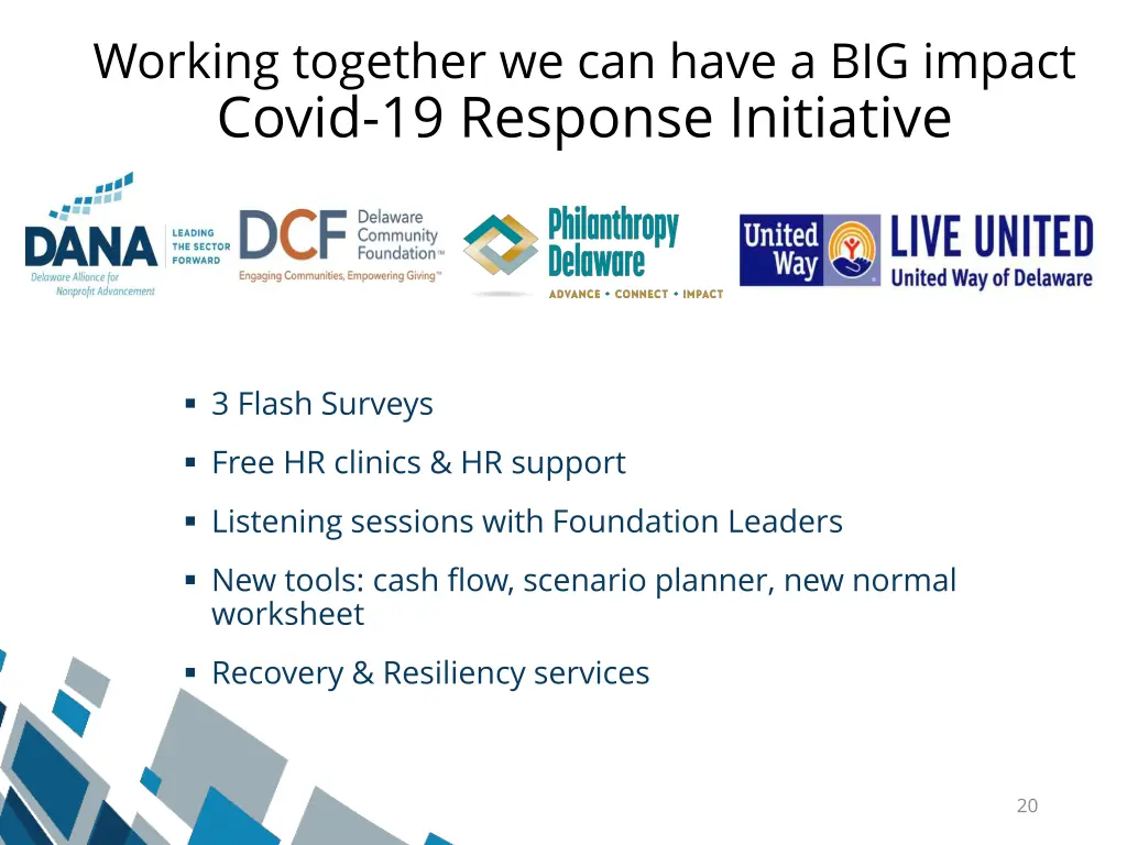 working together we can have a big impact covid 1