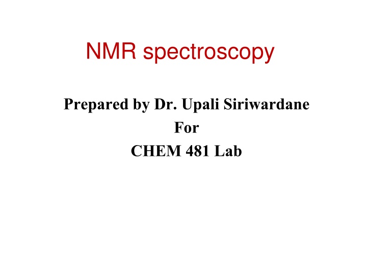 nmr spectroscopy