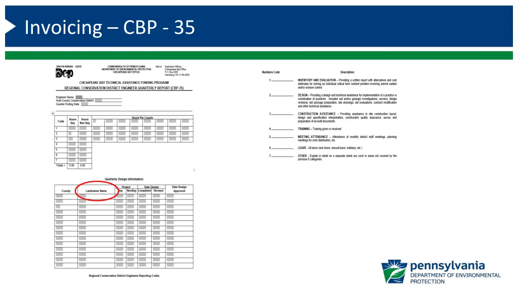 invoicing cbp 35