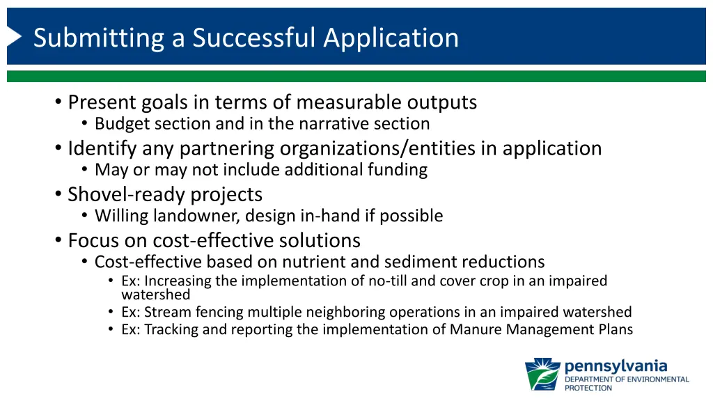 submitting a successful application 2