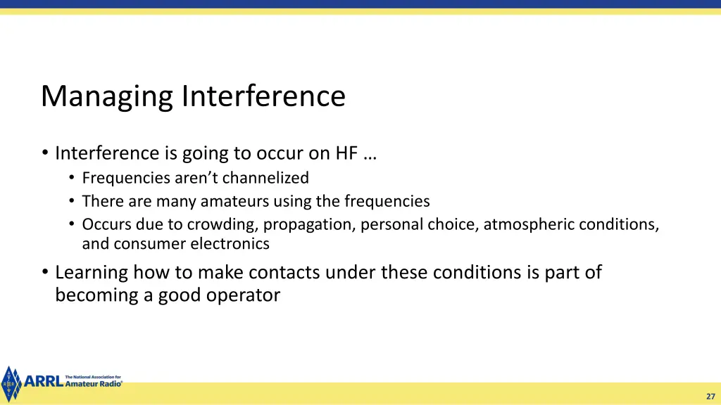 managing interference