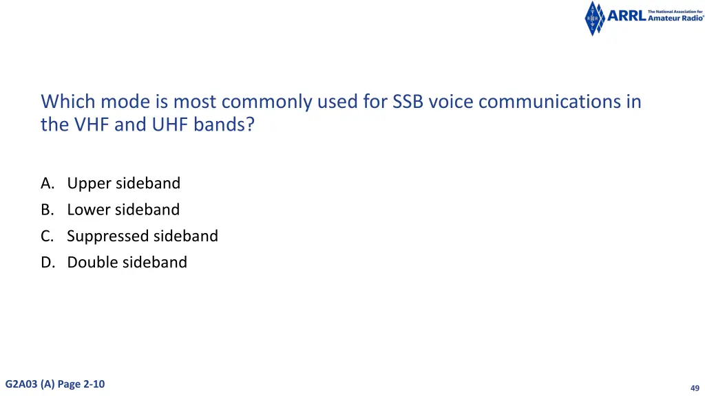 which mode is most commonly used for ssb voice