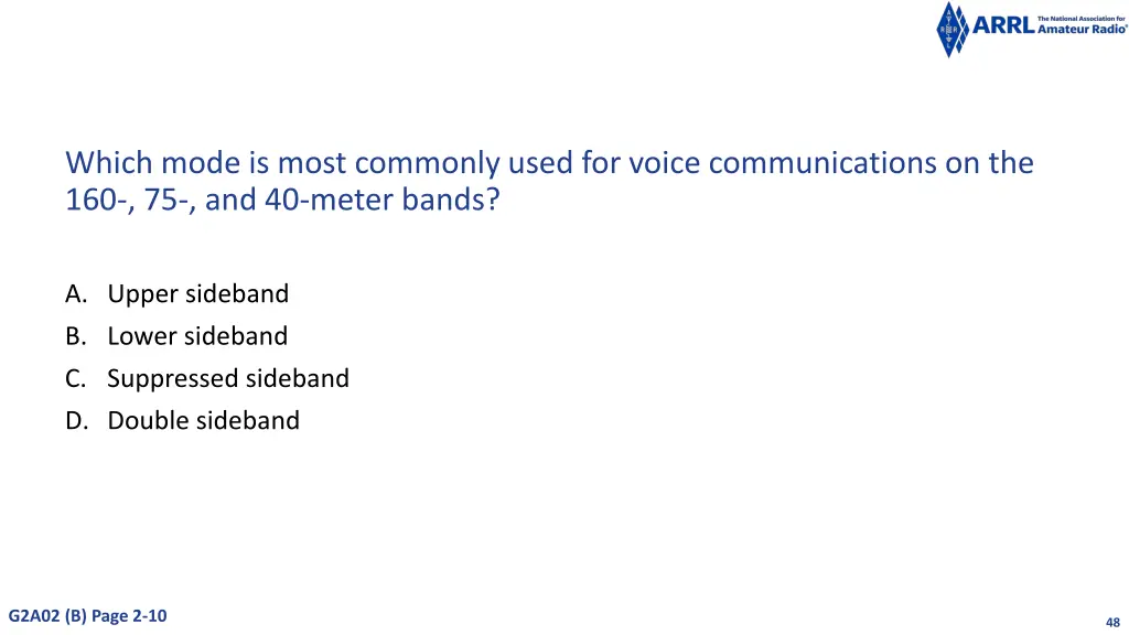which mode is most commonly used for voice 1
