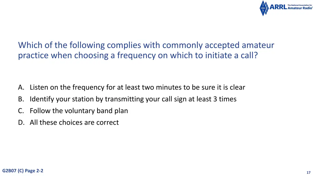which of the following complies with commonly