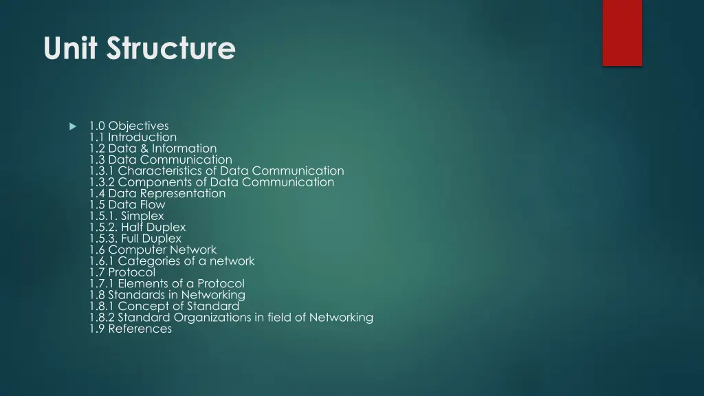 unit structure