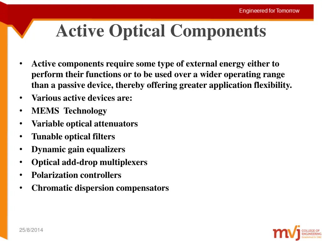 active optical components