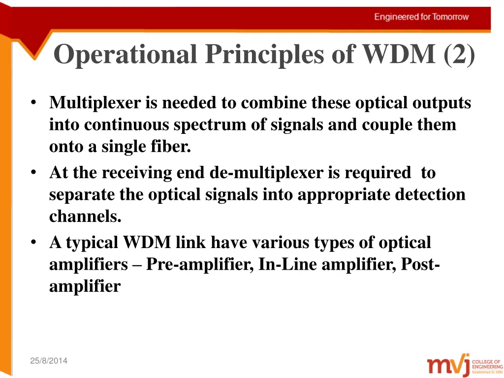 operational principles of wdm 2