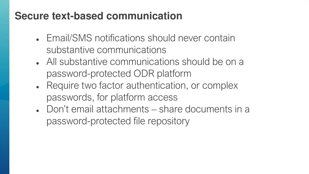 secure text based communication