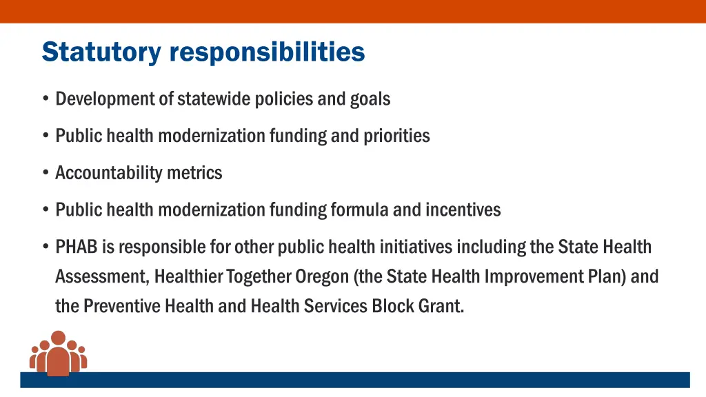 statutory responsibilities