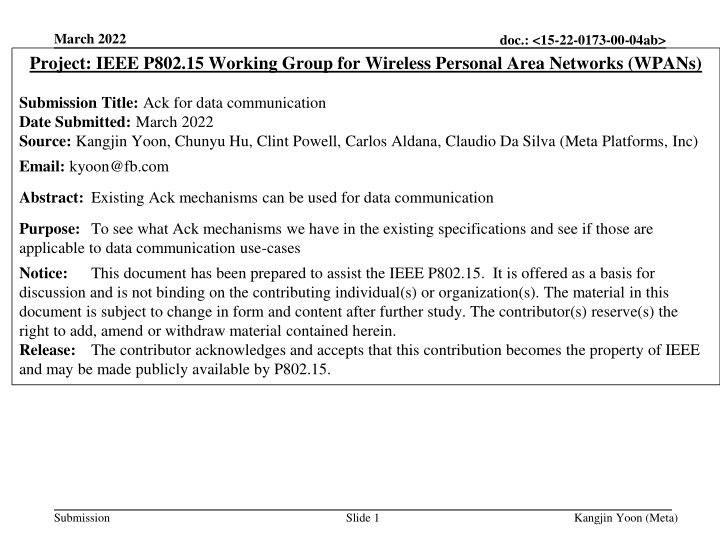 march 2022 project ieee p802 15 working group