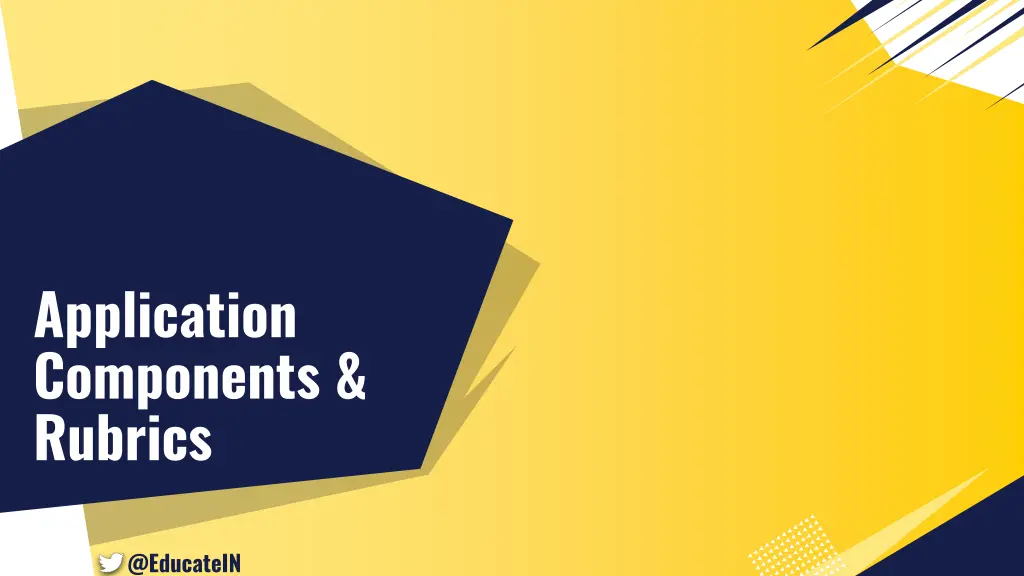 application components rubrics