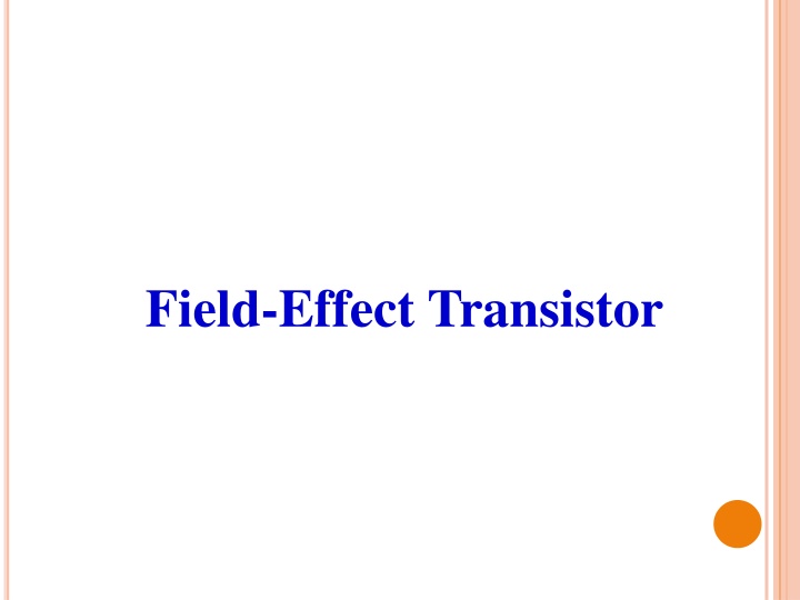 field effect transistor