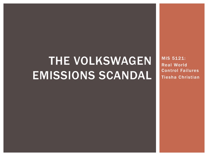 the volkswagen emissions scandal