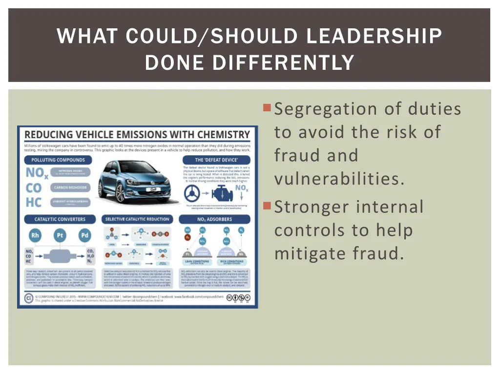 what could should leadership done differently