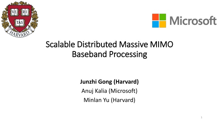 scalable distributed massive mimo scalable