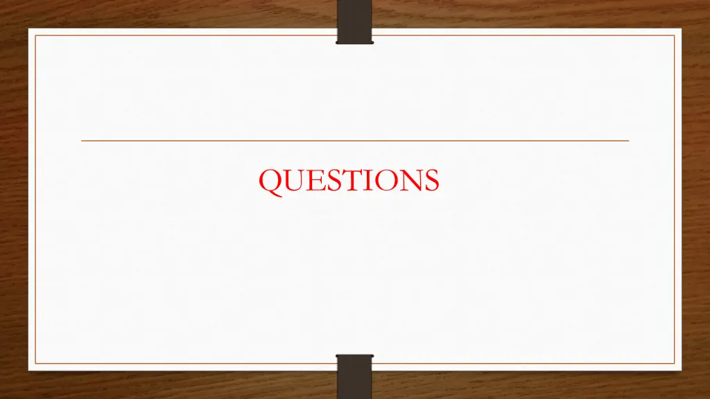 questions
